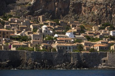 Ortaçağ Kalesi, Monemvasia, taş evler