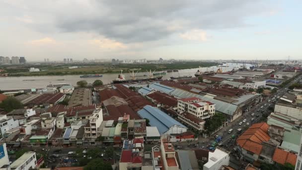 Ho či Minovo město, vietnam. — Stock video