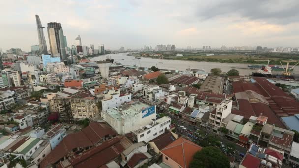 Ciudad Ho Chi Minh, Vietnam. — Vídeo de stock