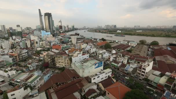 Ciudad Ho Chi Minh, Vietnam. — Vídeo de stock