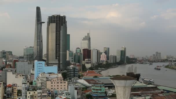 Ciudad Ho Chi Minh, Vietnam. — Vídeos de Stock