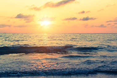 sunset at the Sea in the tropics
