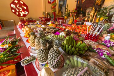 During celebration of Chinese New Year