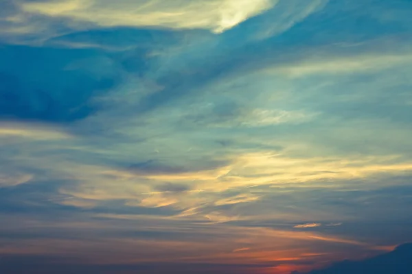 Céu nublado bonito — Fotografia de Stock