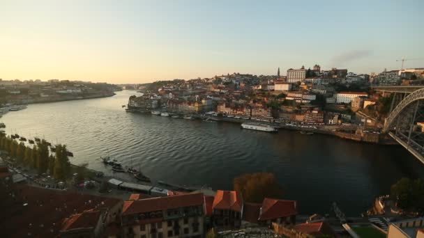 Ciudad de Oporto skyline — Vídeo de stock