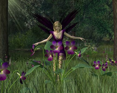 Bahar woodland mor peri