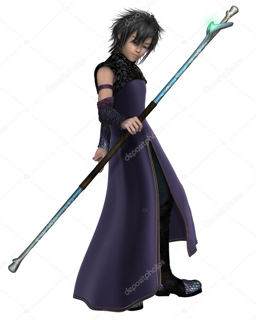 Young Sorcerer in Purple Robes