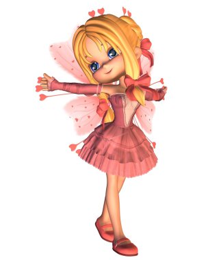 Pembe Toon Sevgililer peri