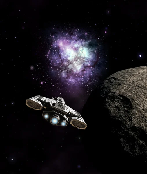 Uzay gemisi yaklaşan galaktik çekirdek