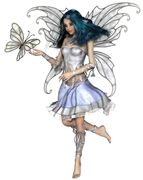 Sneeuwvlok Butterfly Fairy — Stockfoto