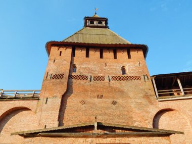 Novgorod Rusya'da büyük Kremlin işçinin Kulesi (15. yüzyıl). 