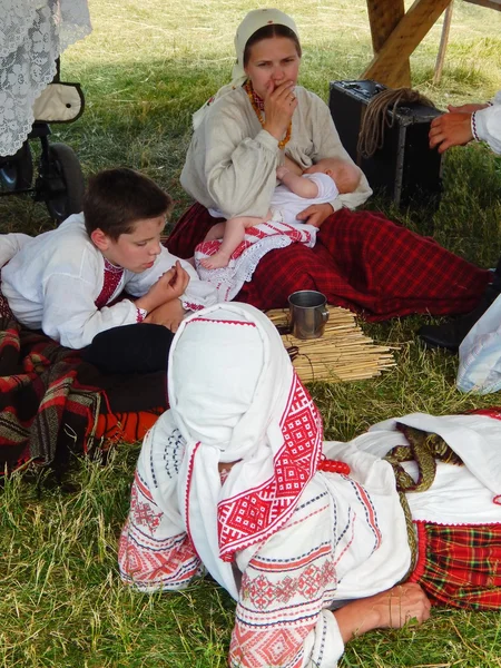 Das vierte internationale historische Festival "Zeiten und Epochen 1914-2014", Kolomenskoje, Moskau. 8. Juni 2014. — Stockfoto