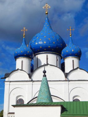 Rusya Suzdal kasaba Meryem İsa'nın Doğuşu katedralde.