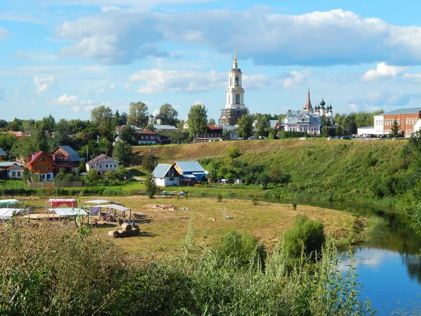 ロシアのスーズダリ古代町のビュー. — ストック写真