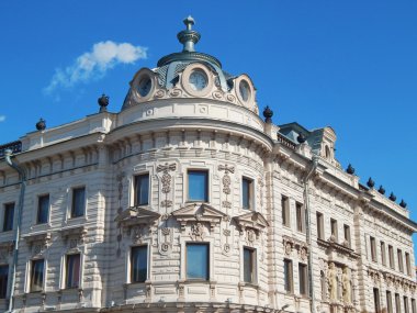 Şehir Manzaralı. Geçiş bir yeniden oluşturulan yapı şehir kazan Rusya Tataristan Cumhuriyeti'nde.