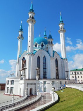 Kazan Kremlin Rusya Tataristan Cumhuriyeti'nde kol Şerif Camii.