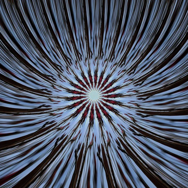 Patrón Abstracto Forma Circular Con Líneas Que Irradian Desde Centro — Foto de Stock