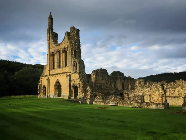 Byland Abbey Руїни Сільській Місцевості Північного Йоркширу — стокове фото