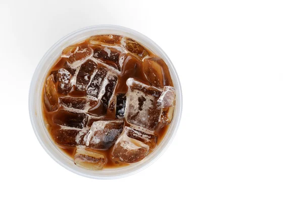 Caffè freddo isolato su bianco — Foto Stock