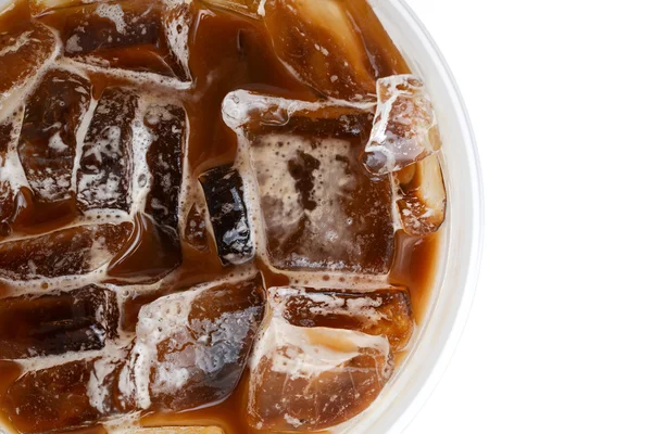 Iced coffee on white background — Stock Photo, Image