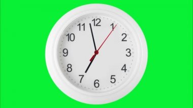 yeşil arka plan üzerinde saat