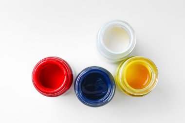 beyaz zemin üzerine suluboya şişe