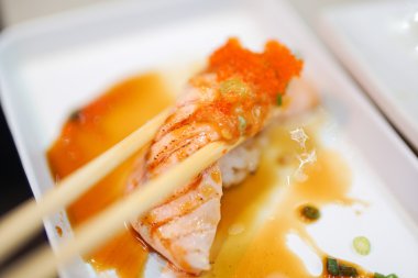 Çubuklu somon balığı.