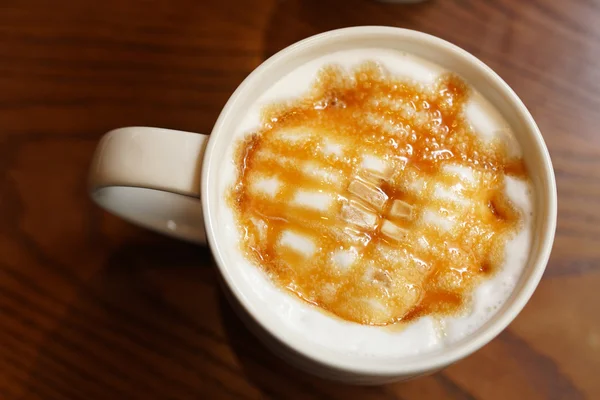 Karamell-Latte-Kaffee — Stockfoto