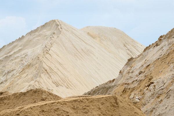 sand pile of construction