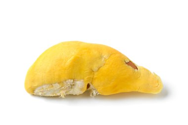 durian üzerinde beyaz izole
