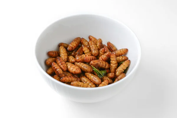 Insetti fritti in tazza — Foto Stock