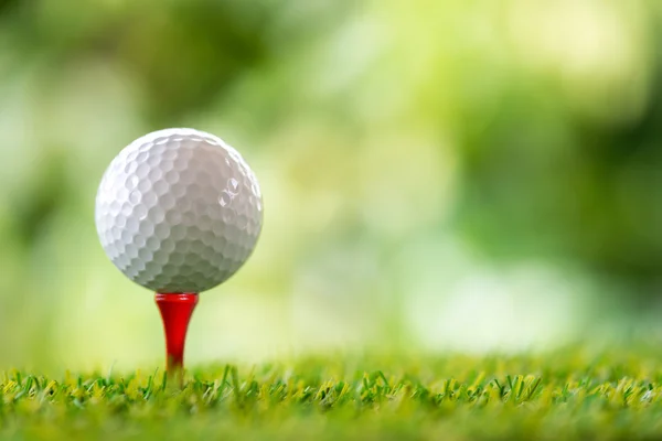 Pelota de golf en T —  Fotos de Stock