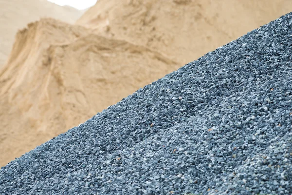 Gravel and sand — Stock Photo, Image