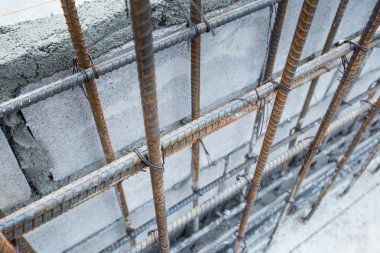 beton takviye için çelik barlar