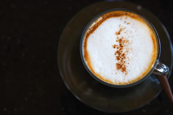 Cappuccino mit Zimt — Stockfoto