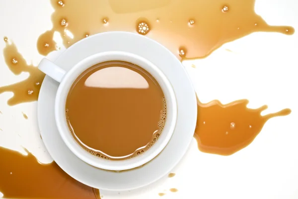 Spilled Coffee — Stock Photo, Image
