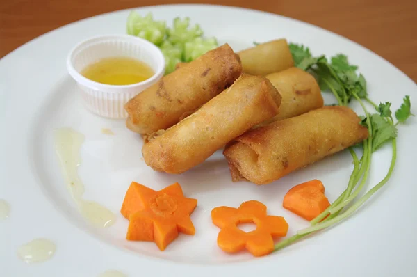 Rollos de huevo frito —  Fotos de Stock