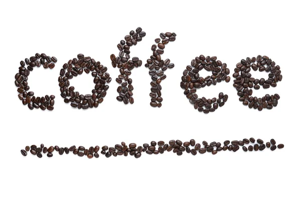 Palavra de café — Fotografia de Stock