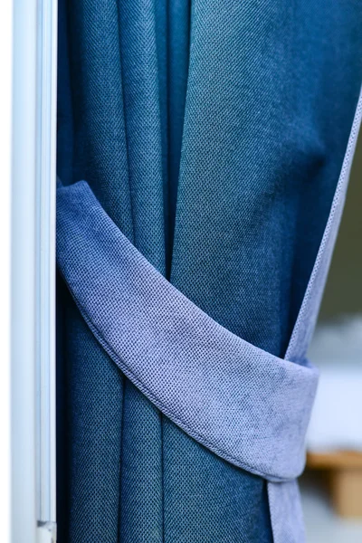 Blue curtain — Stock Photo, Image