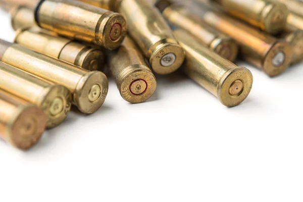 Pile of bullet casings — Stock Photo, Image