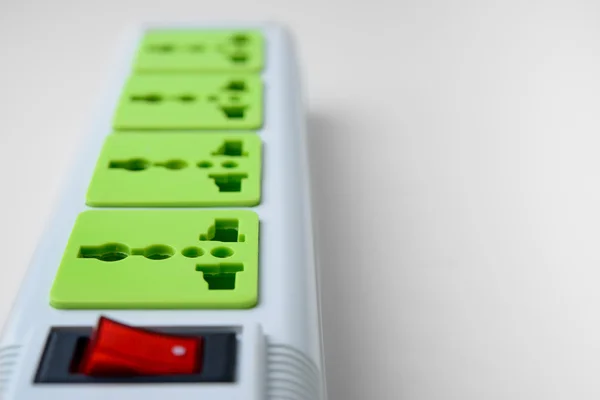 Electric plug multiple socket — Stock Photo, Image