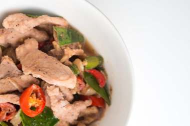 Kızarmış domuz karides hamur ile