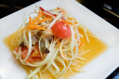 karidesli papaya salatası