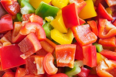 kırmızı biber dilimleri