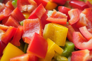 kırmızı biber dilimleri