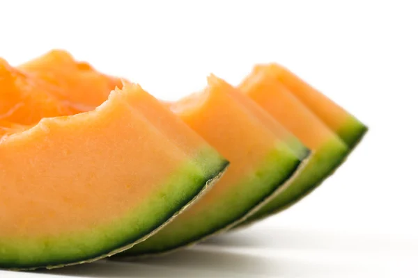 Cantaloupe melon slices — Zdjęcie stockowe