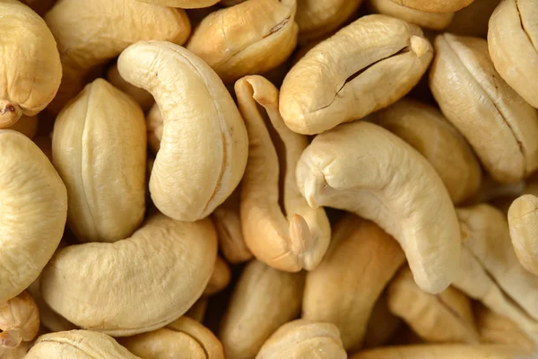 Cashewnötter bakgrund — Stockfoto