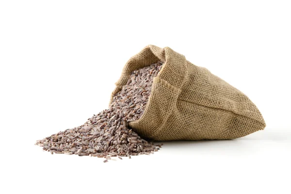 Kahverengi pirinç çuval çanta — Stok fotoğraf