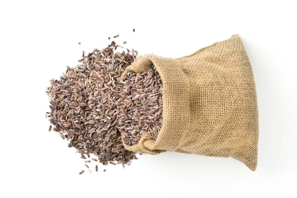 Kahverengi pirinç çuval çanta — Stok fotoğraf