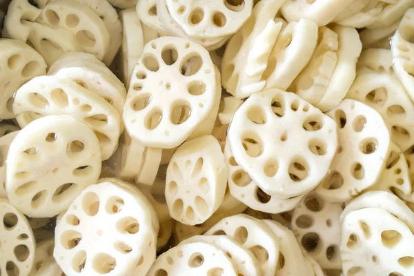 Segmenten lotus root — Stockfoto